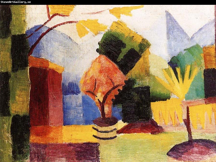 August Macke Garten am Thuner See